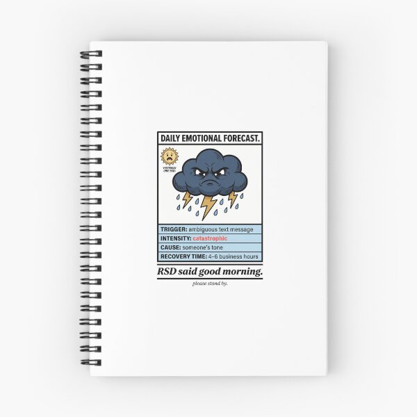 Item preview, Rejection Sensitive Dysphoria Humor: RSD Said Good Morning ADHD Gift designed and sold by Osmose-Studio ⭐⭐⭐⭐⭐.