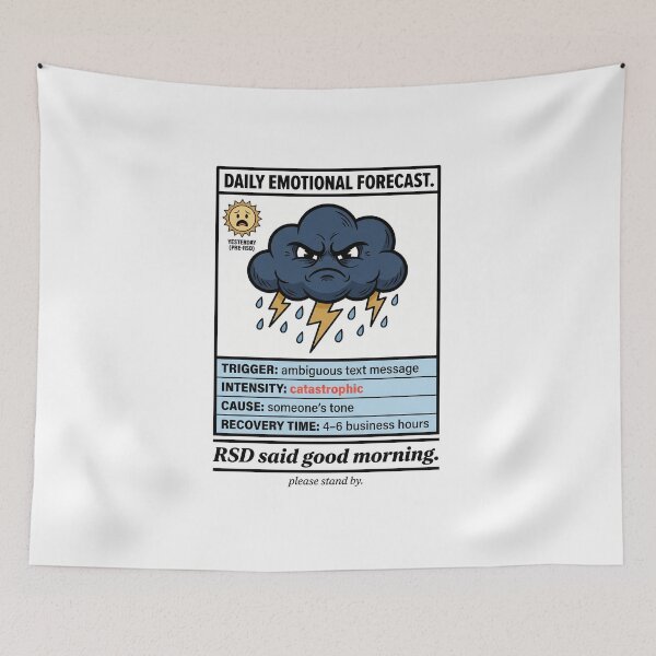 Item preview, Rejection Sensitive Dysphoria Humor: RSD Said Good Morning ADHD Gift designed and sold by Osmose-Studio ⭐⭐⭐⭐⭐.
