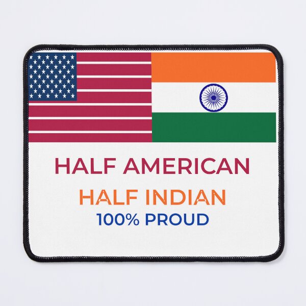 Item preview, half american half indian dual heritage designed and sold by GlobalPrintArt.