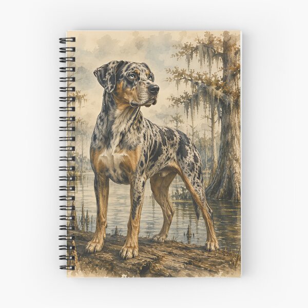 Item preview, Louisiana Catahoula Leopard Dog Digital Watercolor Painting designed and sold by RebelPawz.
