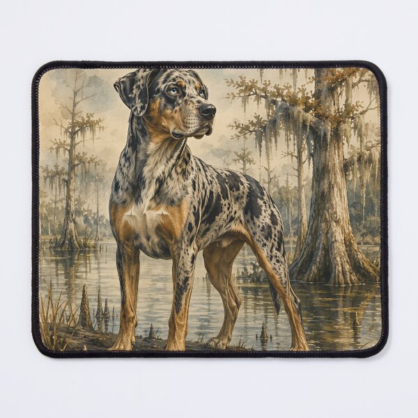 Item preview, Louisiana Catahoula Leopard Dog Digital Watercolor Painting designed and sold by RebelPawz.
