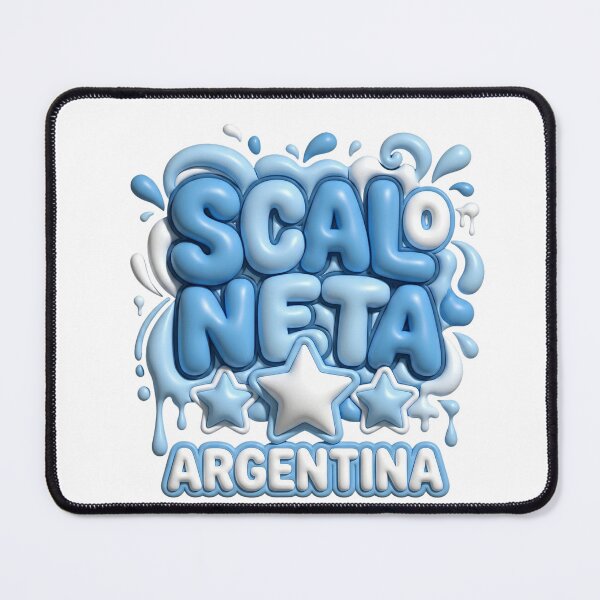 Item preview, Scaloneta Argentina 3D - Puffy Bubble Letters with Three Stars designed and sold by FootballCrazy10.