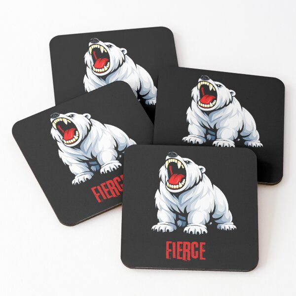 Item preview, Fierce Roaring Polar Bear Sticker and T-Shirt designed and sold by ROARSOME DESiGNS.