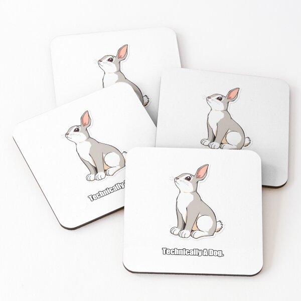 Item preview, Rabbit Sticker - Technically A Dog - Funny Rabbit Owner Gift designed and sold by pawdrops.