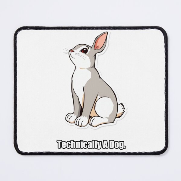 Item preview, Rabbit Sticker - Technically A Dog - Funny Rabbit Owner Gift designed and sold by pawdrops.
