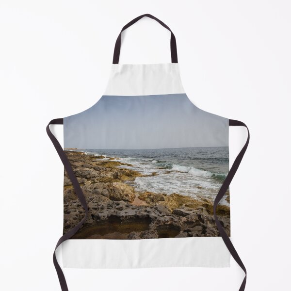 Item preview, Crashing Ocean Waves Over Rocky Shoreline With White Foam Splash And Textured Rocks designed and sold by Nmallia.