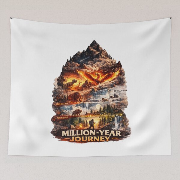 Item preview, Million Year Journey | Time Mountain Geology Art designed and sold by NatureHarmony16.