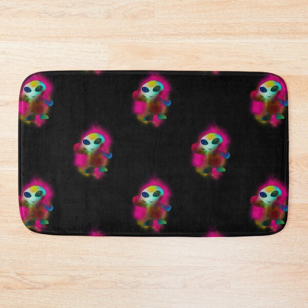 Item preview, Alien in Hot Pink Nebula with Hamburger by ElitebyElise designed and sold by ElitebyElise.