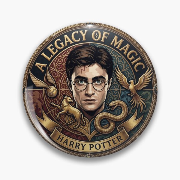 Item preview, Harry Potter "A Legacy of Magic" Round Emblem Design designed and sold by PixeoCreatives.