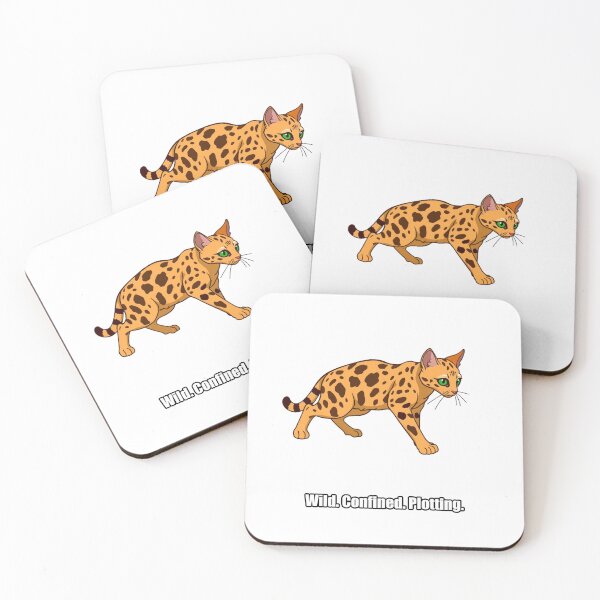 Item preview, Bengal Cat Sticker - Wild Confined Plotting - Funny Bengal Cat Owner Gift designed and sold by pawdrops.