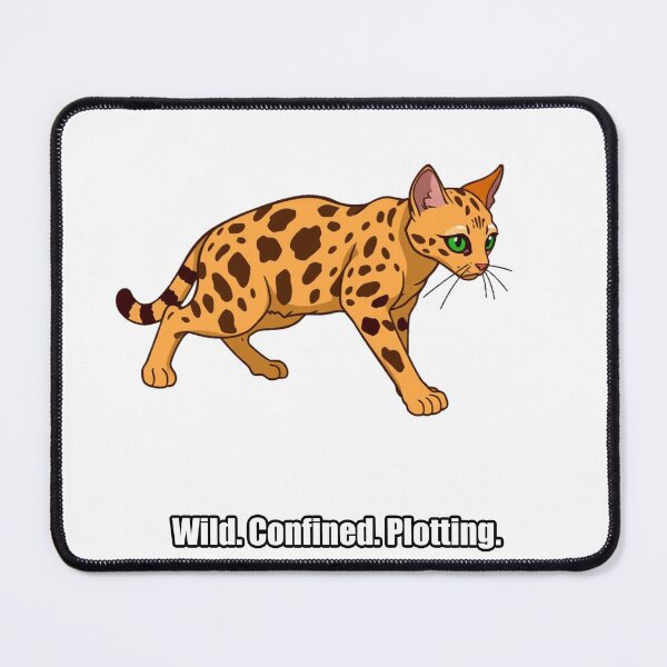 Item preview, Bengal Cat Sticker - Wild Confined Plotting - Funny Bengal Cat Owner Gift designed and sold by pawdrops.