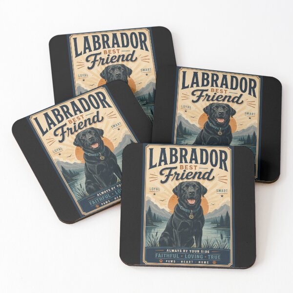 Item preview, Labrador Best Friend Vintage Dog Poster  designed and sold by Sketchlegacy.