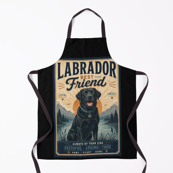 Item preview, Labrador Best Friend Vintage Dog Poster  designed and sold by Sketchlegacy.