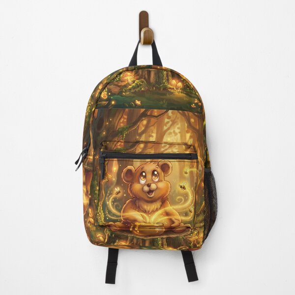 Item preview, Enchanted Forest Friends – Honey Bear & Bees designed and sold by NeonSpiritArt.