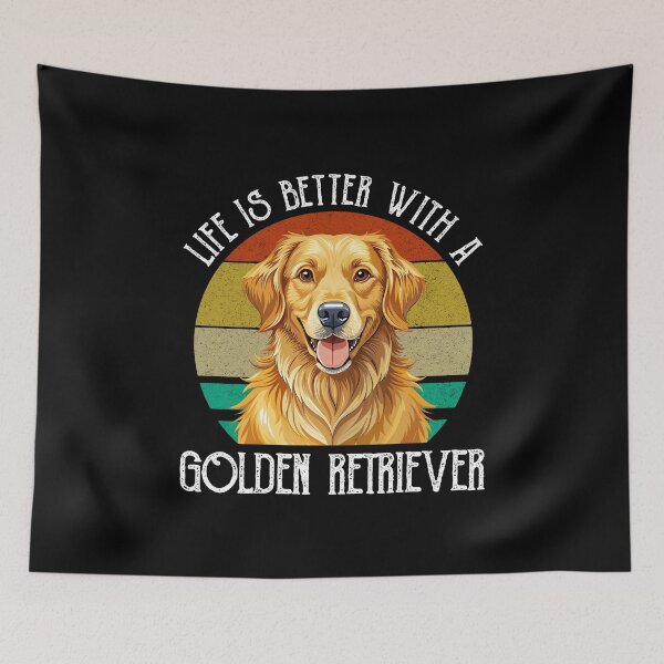 Item preview, Life Is Better With A Golden Retriever designed and sold by Cat Lady Designs.