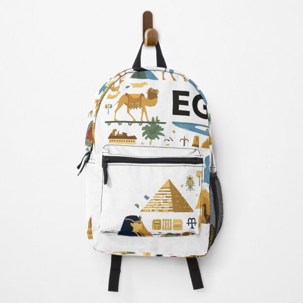 Item preview, Illustrated Egypt Map with Pyramids and Landmarks designed and sold by Girlsale.