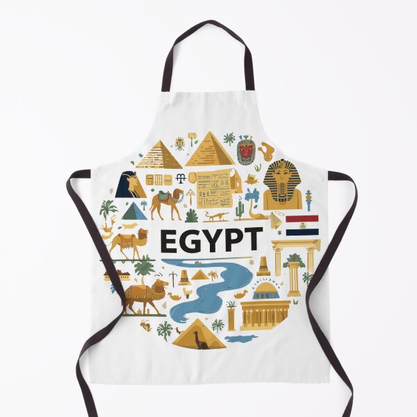 Item preview, Illustrated Egypt Map with Pyramids and Landmarks designed and sold by Girlsale.