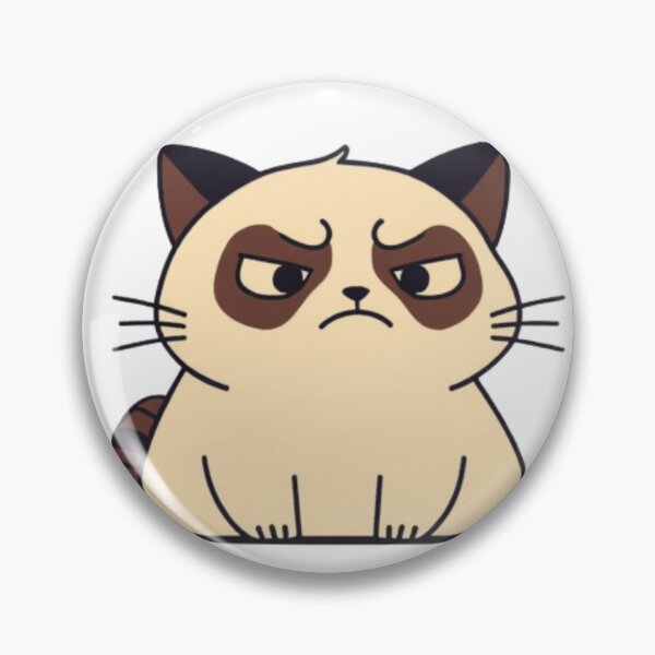 Item preview, Cute and Funny Grumpy Siamese Cat designed and sold by LstpStudio-Art.