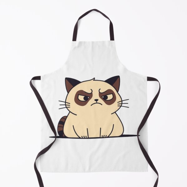 Item preview, Cute and Funny Grumpy Siamese Cat designed and sold by LstpStudio-Art.