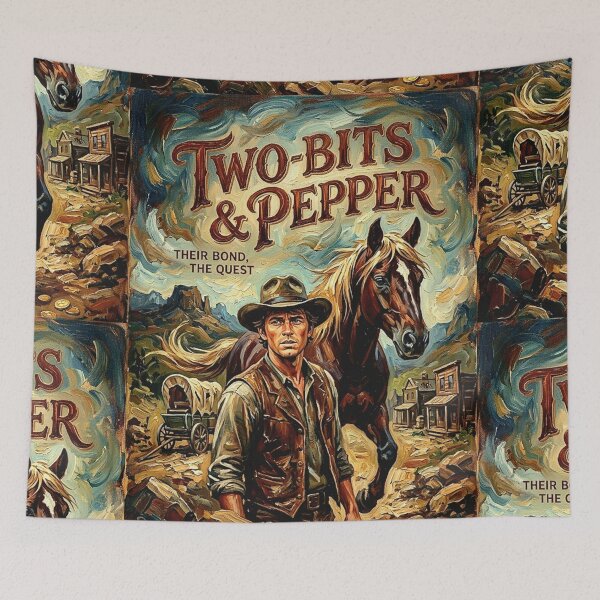 Item preview, Their Bond, The Quest – Two-Bits & Pepper Fine Art Print designed and sold by Art's Diner.