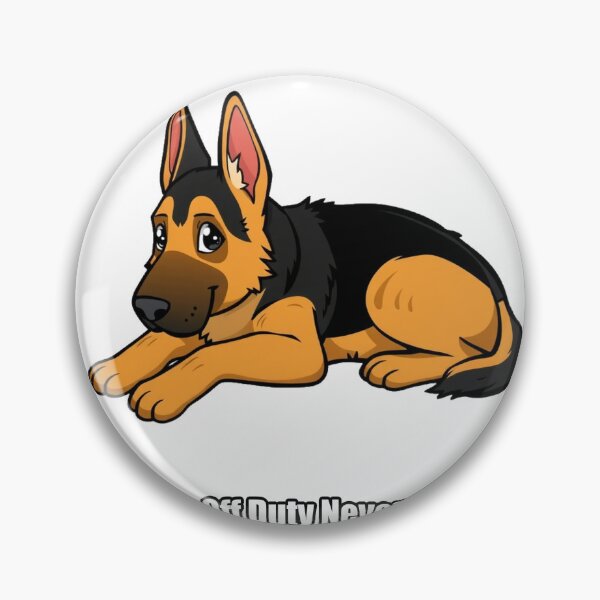 Item preview, German Shepherd Sticker - Off Duty Never - Funny German Shepherd Owner Gift designed and sold by pawdrops.