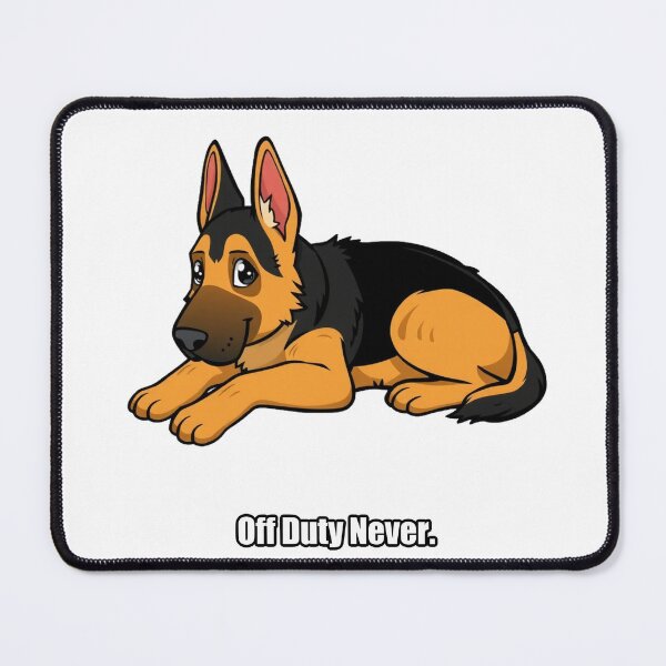 Item preview, German Shepherd Sticker - Off Duty Never - Funny German Shepherd Owner Gift designed and sold by pawdrops.