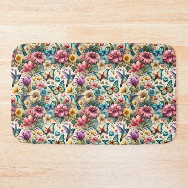 Item preview, Bright Pattern Flowers- Birds and Bee's 3 designed and sold by Gypsykiss.