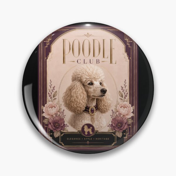 Item preview, Poodle Club Elegant Dog Poster  designed and sold by Sketchlegacy.