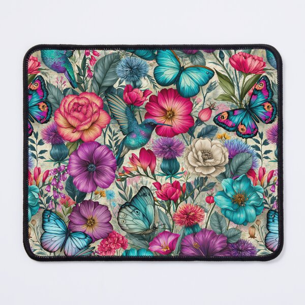 Item preview, Bright Pattern Flowers- Birds and Bee's 4 designed and sold by Gypsykiss.