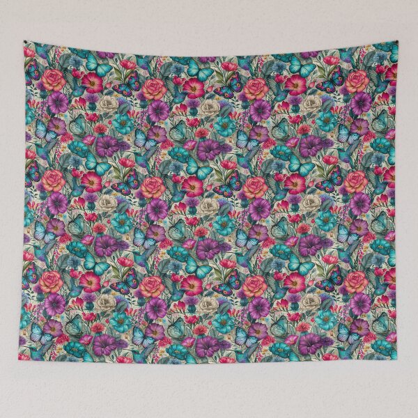 Item preview, Bright Pattern Flowers- Birds and Bee's 4 designed and sold by Gypsykiss.