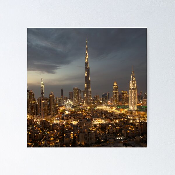 Item preview, Dubai Skyline Night Burj Khalifa designed and sold by SHAN-NO.