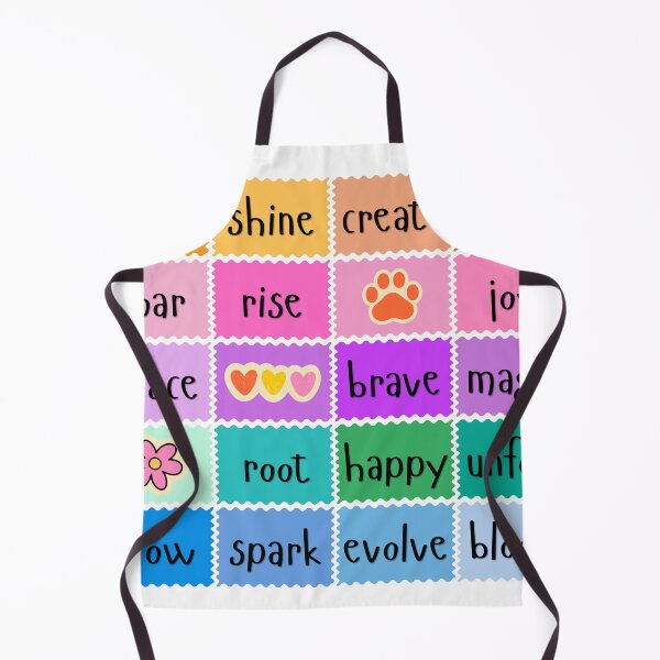 Item preview, Colorful Inspirational Words Positive Affirmation Grid designed and sold by FlowerBanks.