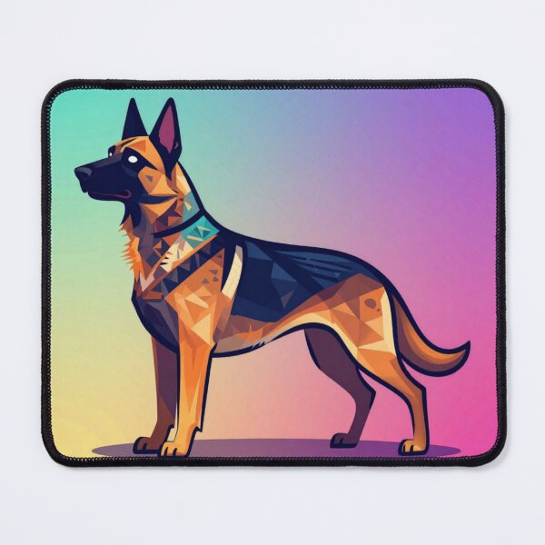 Item preview, Geometric German Shepherd Low Poly Art designed and sold by Wild Hare.