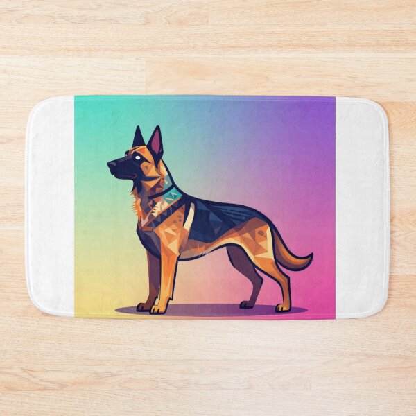 Item preview, Geometric German Shepherd Low Poly Art designed and sold by Wild Hare.