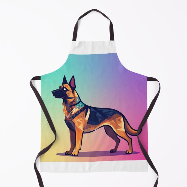 Item preview, Geometric German Shepherd Low Poly Art designed and sold by Wild Hare.