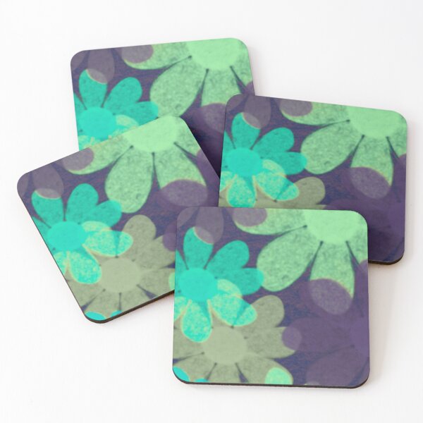 Item preview, Blue, Purple, Green Flowers designed and sold by sesalinicole.