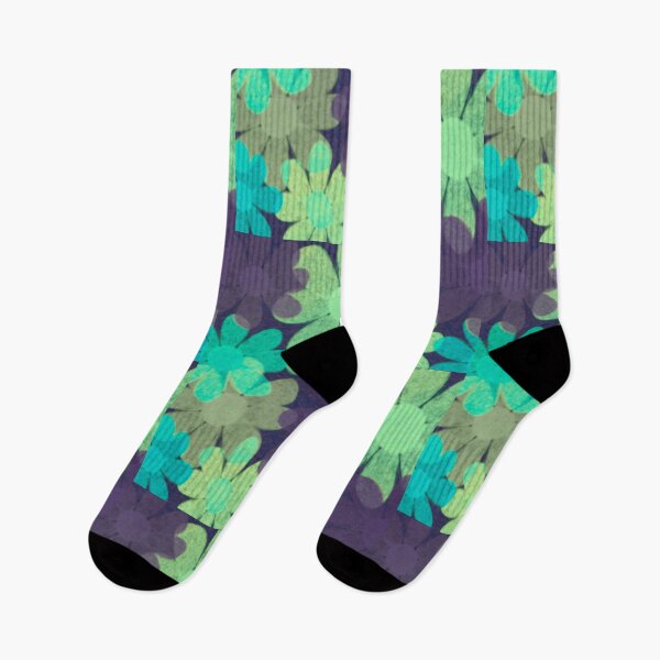 Item preview, Blue, Purple, Green Flowers designed and sold by sesalinicole.