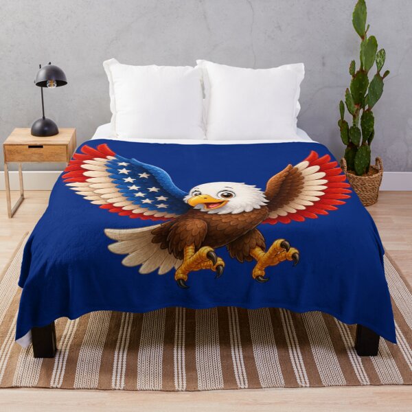 Item preview, Cute Patriotic Bald Eagle American Flag designed and sold by FREENATION2026.
