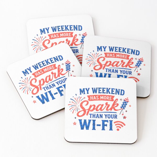Item preview, My weekend has more spark than your Wi-Fi designed and sold by RahRahsCreation.