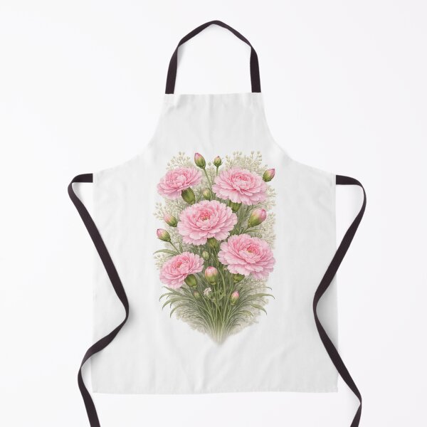 Item preview, Pink carnations with delicate greenery designed and sold by Side Quest Co..