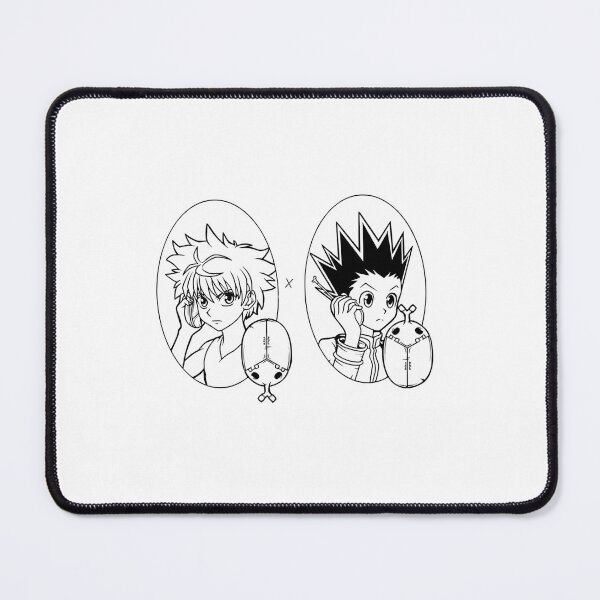 Item preview, Spiky-haired hunter boy and his assassin friend holding beetle phones designed and sold by Deviantfant.