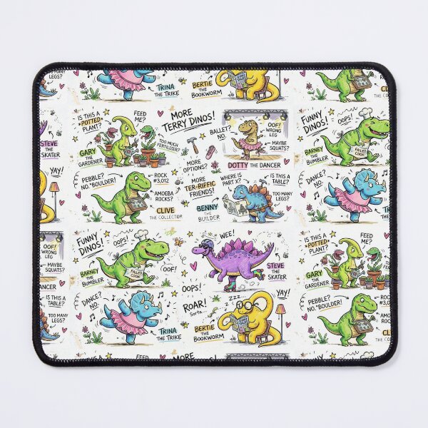 Item preview, Funny Dinosaur Character Doodle Collection designed and sold by Khatumeye.