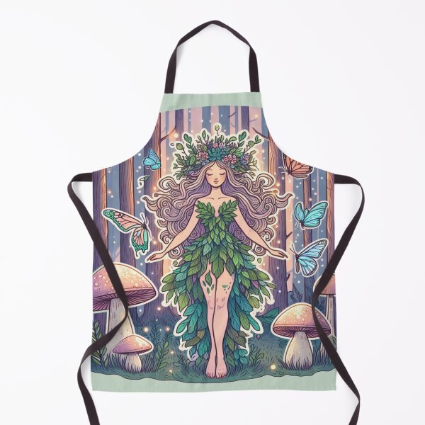 Item preview, Pastel Forest Fairy with Mushrooms and Butterflies designed and sold by NerdiPop.