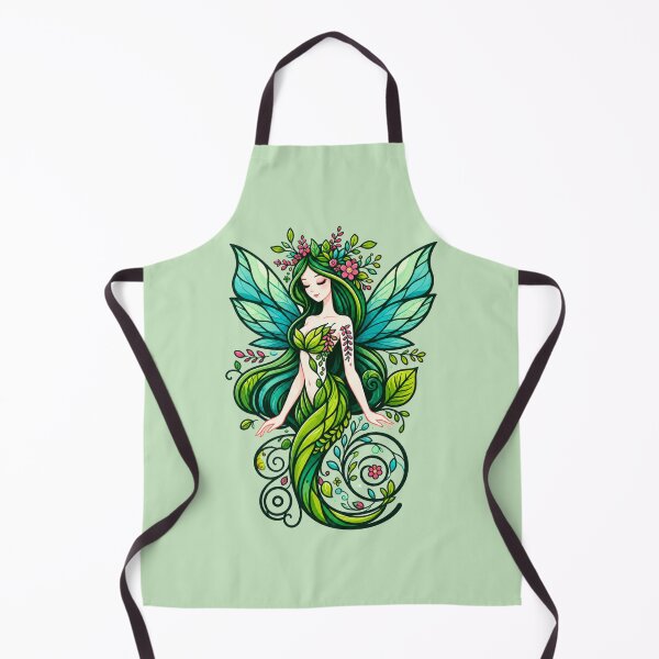Item preview, Elegant Forest Nymph Fairy with Teal Wings designed and sold by NerdiPop.