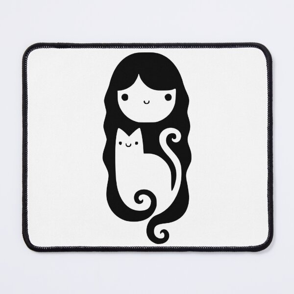 Item preview, A girl who loves cats designed and sold by hussain-dz.