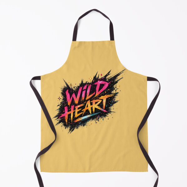 Item preview, Wild Heart Bold Grunge Typography Retro Synthwave T-Shirt designed and sold by weeomano.