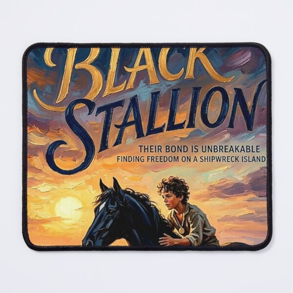 Item preview, Their Bond is Unbreakable – The Black Stallion Fine Art Print designed and sold by Art's Diner.