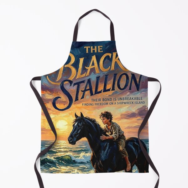 Item preview, Their Bond is Unbreakable – The Black Stallion Fine Art Print designed and sold by Art's Diner.