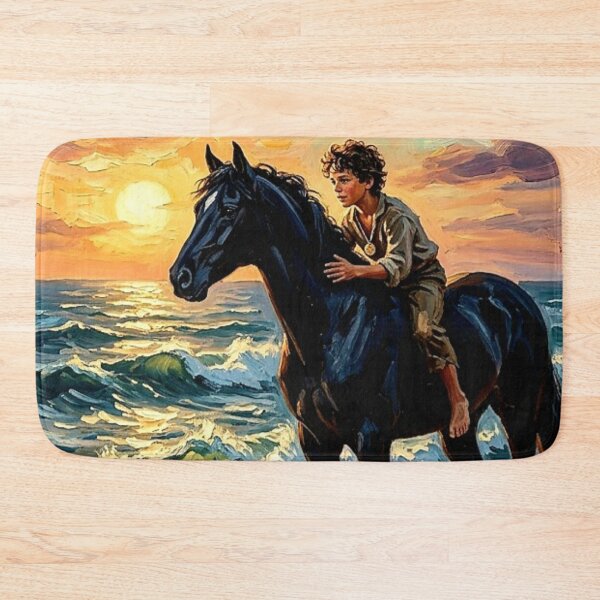 Item preview, Their Bond is Unbreakable – The Black Stallion Fine Art Print designed and sold by Art's Diner.
