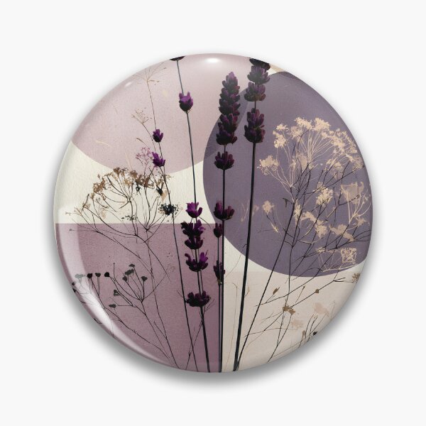 Item preview, Boho Dried Lavender Purple Abstract Collage Art designed and sold by daila70.